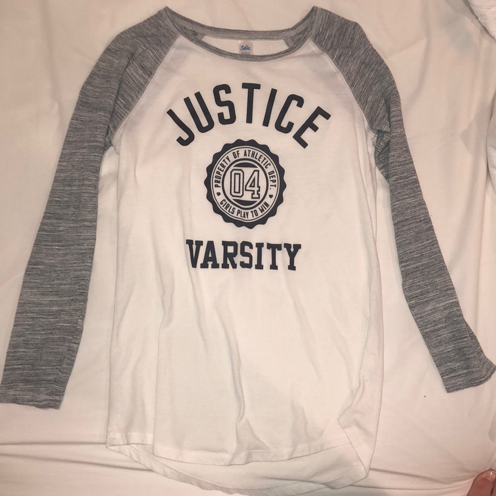 Justice Varsity pajama top!